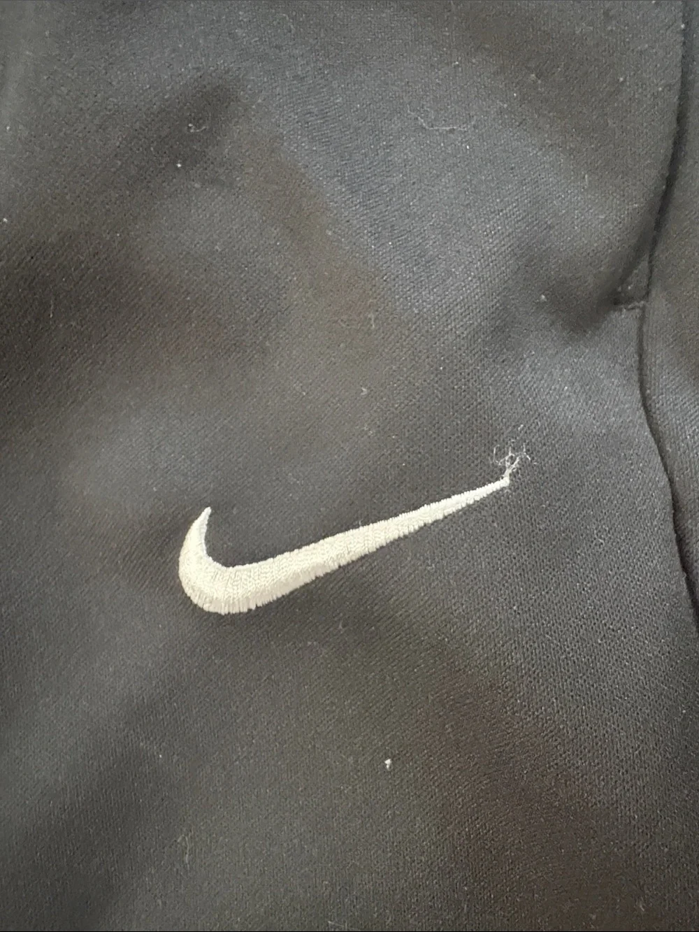 Nike Black Jogger Pants with White Swoosh